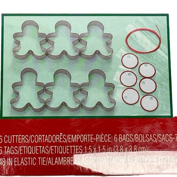 Wilton Cookie Brownie Cutters Gingerbread Man 6 Cutters - Picture 5 of 5
